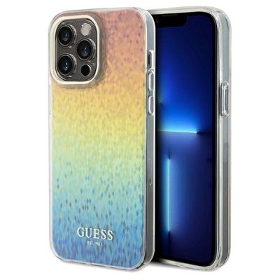Guess IML Faceted Mirror Disco Iridescent Hülle für iPhone 13 Pro / 13 – mehrfarbig
