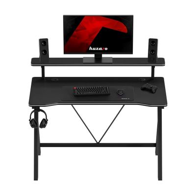 8. Huzaro Hero 1.9 Schwarzer Gaming-Schreibtisch