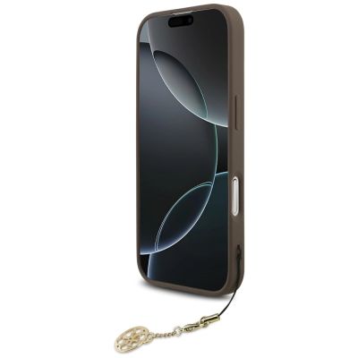4. Guess 4G Charms Collection MagSafe Hülle für iPhone 17 - braun