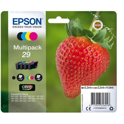 Epson Strawberry Multipack 4-Farben 29 Claria Home Tinte