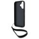 6. DKNY Wrist Strap Stock Logo Hülle für iPhone 16 – Schwarz