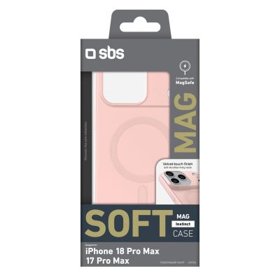 2. SBS Instinct Mag Case für iPhone 18 Pro Max / 17 Pro Max, kompatibel mit MagSafe – Pink