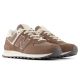 7. New Balance WL574 Lifestyle braune Damen-Sneaker (WL574RTS)