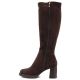 3. Damenstiefel aus braunem Veloursleder mit Absatz Potocki SZ12849