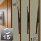 16. MACLEAN TV-Wandhalterung MAX. VESA 600X400, 32–90", 80 KG, Neigungsverstellung +15° bis -15° MC-421