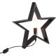 11. Dekorativer Stern mit LED-Beleuchtung, 35 cm, Schwarz