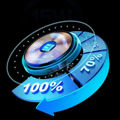 9. Joyroom Autotelefonhalter mit 15W Qi-Induktionsladegerät (MagSafe-kompatibel) für Lüftungsschlitze, Silber (JR-ZS291)