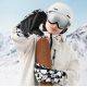 8. Qunature Panda Heat Transfer Kinder-Skihandschuhe, Größe S – Schwarz/Weiß