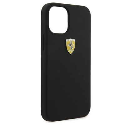 8. Ferrari FESIHCP12SBK iPhone 12 mini 5.4" schwarz/schwarz Hardcase On Track Silicone