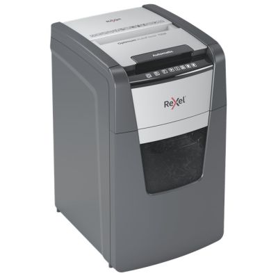 Rexel Optimum AutoFeed+ 130X Aktenvernichter, (P-4), 130 Blatt, 44-l-Behälter