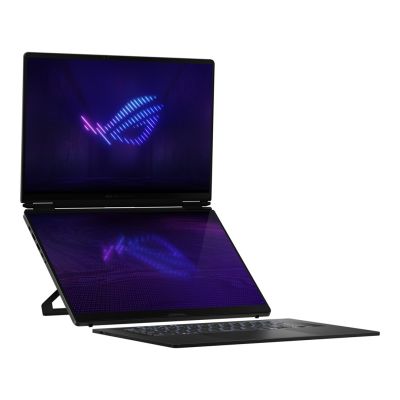 23. ASUS ROG Zephyrus Duo 16 GX651AX-U9322X Ultra 9 386H 2x16,0" 3K Touch OLED 120Hz 1100nits AG 32GB LPDDR5X SSD2TB GeForce RTX 5090 24GB CAM1080p + IR 90Whs W11Pro Aluminium Stellar Gray