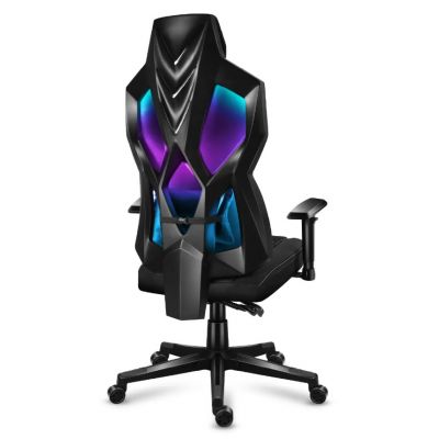 3. Huzaro Combat 6.2 Schwarzer RGB-Gaming-Stuhl