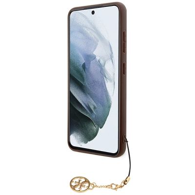 5. Guess 4G Charms Collection Hülle für Samsung Galaxy A35 – braun