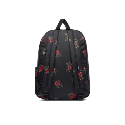 5. Vans Old Skool Classic Rucksack – Schwarz mit Rosen, 22 l