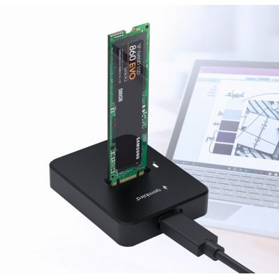 14. GEMBIRD M.2 SATA & NVMe SSD Dockingstation Schwarz