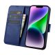3. iCarer Wallet Case 2in1 Cover iPhone 14 Plus Anti-RFID Leder Flip Case Blau (WMI14220727-BU)