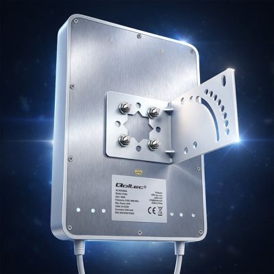 4. Qoltec 5G LTE-Antenne | 16 dBi | Richtantenne | Außenantenne | SMA | 3300–3800 MHz | wasserdicht | 3 m