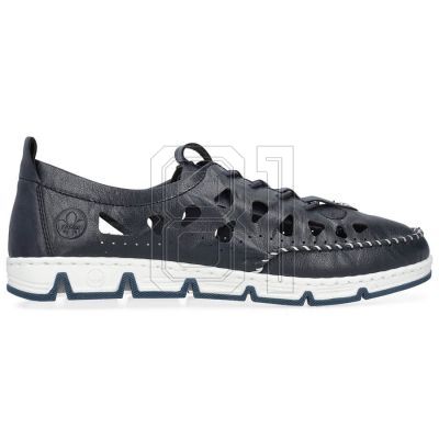 15. Rieker W RKR652 marineblaue durchbrochene Lederschuhe
