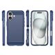 3. Carbon Case Silikonhülle für iPhone 16 - Blau