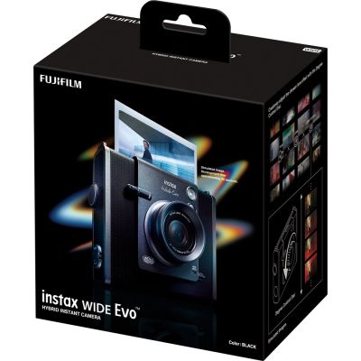14. FUJIFILM Instax WIDE Evo Black EX D CMOS Hybrid-Sofortbildkamera Schwarz