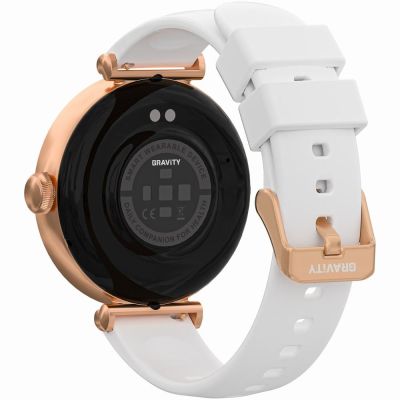 8. Smartwatch Gravity Roségold Weiß 2 Armbänder GT26-2