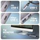 3. Axagon HMC-5H60 Kabelgebundene Dockingstation USB 3.2 Gen 1 (3.1 Gen 1) Typ-C Grau