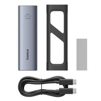 6. Baseus FlyJoy M.2 NVMe 10 Gb/s SSD-Schacht – Grau