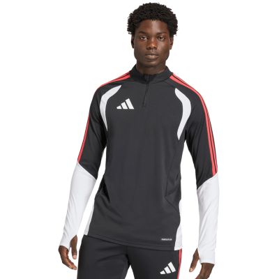 7. adidas Tiro 26 Wettkampf-Trainingsshirt für Herren, Schwarz, Weiß und Rot, KA7560