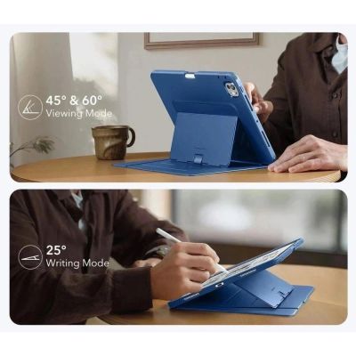 4. ESR Flip Hybrid Hülle für iPad Pro 13" 7/8/2024-2025 - Marineblau