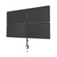 5. GEMBIRD Schreibtischarm/Halterung für vier Monitore (verstellbar), 13"-32"