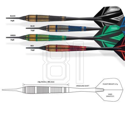 11. Harrows Vivid Softip Darts HS-TNK-000013785