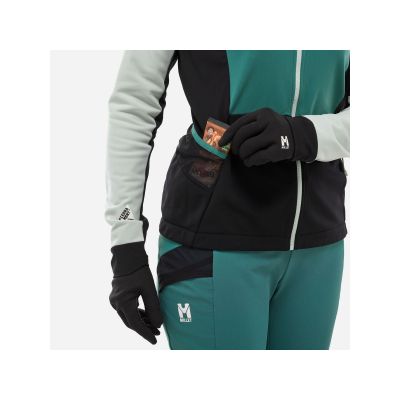 6. MILLET PIERRAENT HOODIE Skijacke grün