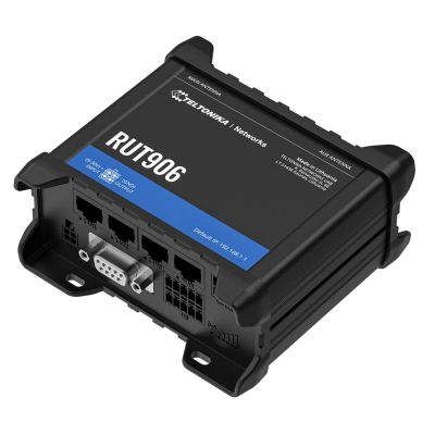Teltonika RUT906 | Professioneller industrieller 4G LTE-Router | Cat.4, WLAN, Dual-SIM, 1x WAN, 3x LAN, IP30