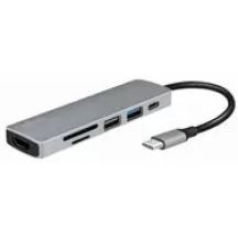 LogiLink UA0343 USB 3.2 Gen 1 (3.1 Gen 1) Typ-C Aluminium-Dockingstation