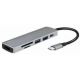 LogiLink UA0343 USB 3.2 Gen 1 (3.1 Gen 1) Typ-C Aluminium-Dockingstation
