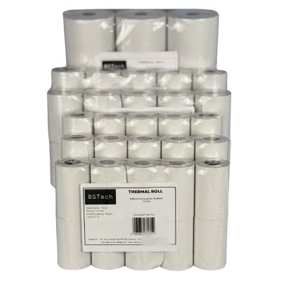 5. BSTech Thermopapierrolle für Kassensysteme 57x15m 10 Stück.
