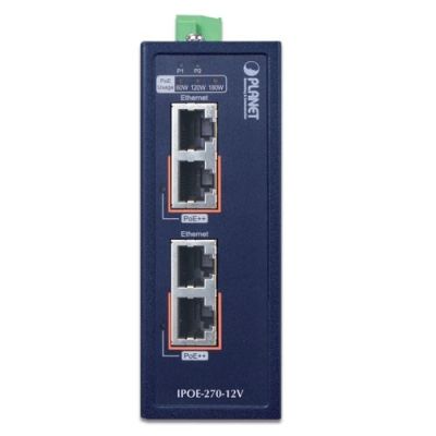 2. PLANET IPOE-270-12V Netzwerk-Switch mit PoE-Unterstützung, Blau