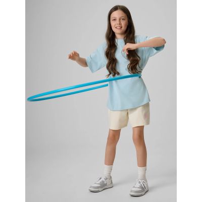 4. Mädchen-T-Shirt, locker geschnitten, schlicht, Größe 4F 4FJRSS26TTSHF3984-33S