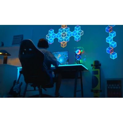 5. Govee H606A Glide Hexagon Light Panels Ultra 7er-Pack | LED-Beleuchtung | RGBIC, 2,4-GHz-WLAN, Bluetooth