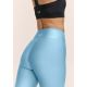 2. CASALL Damen-Leggings mit überlappendem, hohem Bund, Trainingsleggings, Blau