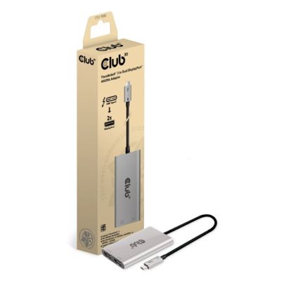 2. CLUB3D CSV-1586 Thunderbolt 3 Hubs und Konzentratoren 40000 Mbit/s Silber