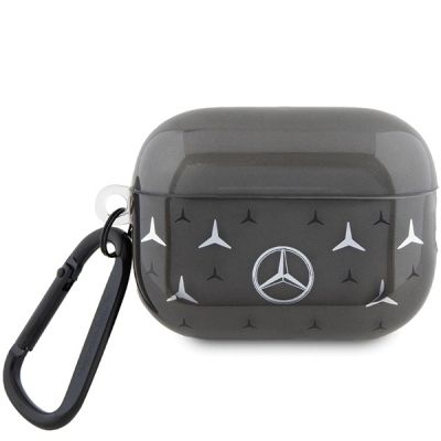 Mercedes MEAP28DPMGS AirPods Pro 2 (2022/2023) Hülle schwarz/schwarz großes Sternmuster