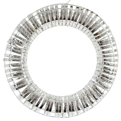 Dekorativer Kranzreifen, 30 LEDs, 40 cm, silber