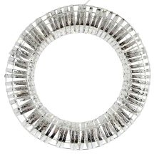 Dekorativer Kranzreifen, 30 LEDs, 40 cm, silber