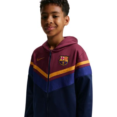 5. Nike FC Barcelona Heimtrainingsanzug für Kinder, marineblau und bordeauxrot IO3566 682