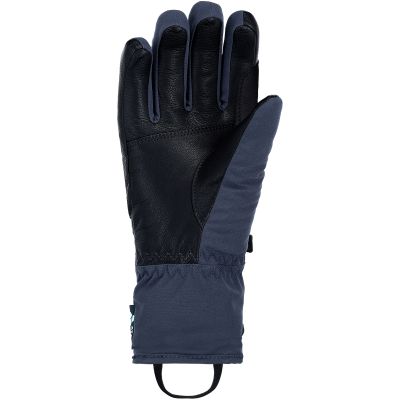 4. Damen-Skihandschuhe VIKING Norvika Ski Lady, marineblau mit schwarzem Leder