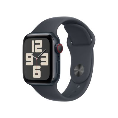 Apple Watch SE GPS + Cellular 40 mm Midnight Aluminiumgehäuse mit Midnight Sportarmband – S/M