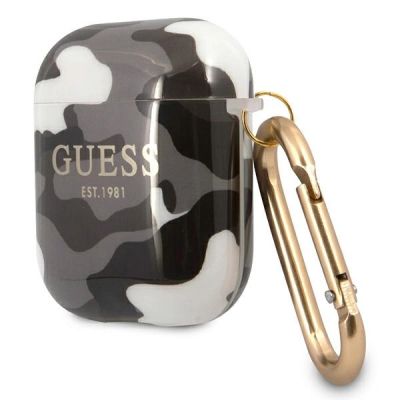 2. Guess GUA2UCAMG AirPods Cover Black/Black Camo Collection