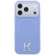 3. Karl Lagerfeld MagSafe Hülle mit geprägtem Ringmuster und Kameo-Logo für iPhone 18 Pro / 17 Pro – Hellblau