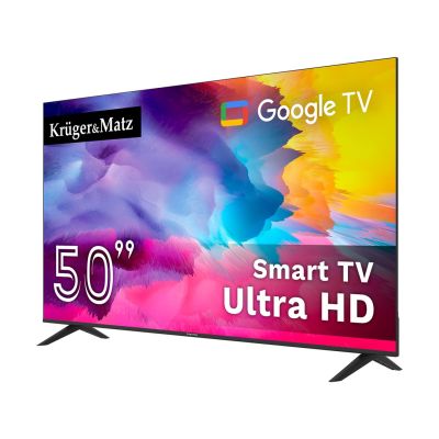 2. KRUGER&MATZ TV 50" UHD GOOGLE TV 5.0 DVB-T2/T/C H.265 HEVC KM0250UHD-G
